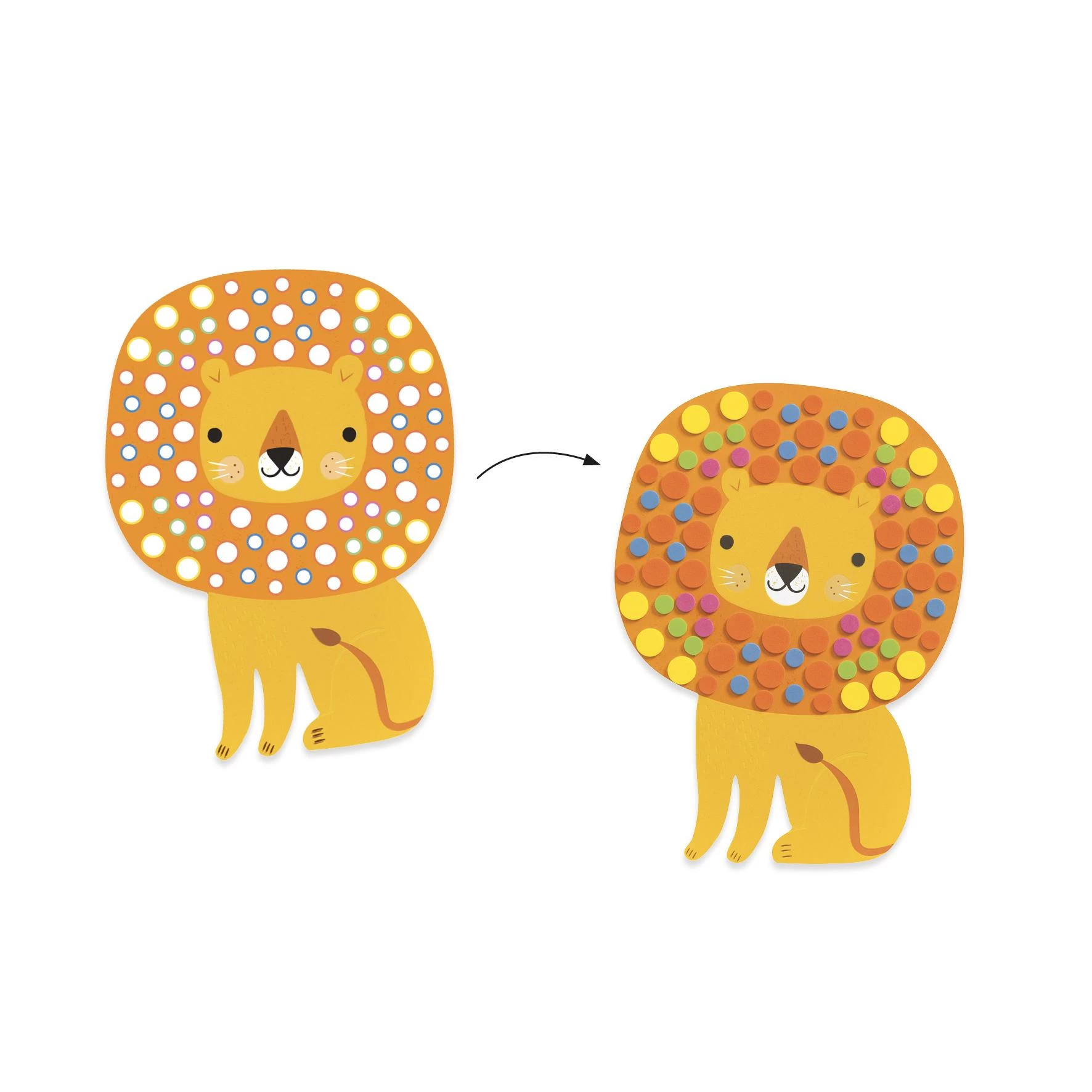 Djeco Coffret Mosaïques : Jungle Douce 2 Djeco Coffret Mosaïques : Jungle Douce – Image 2