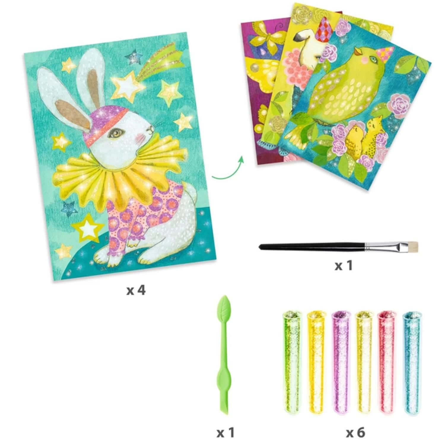 Djeco Tableaux à Pailleter : Le Carnaval Des Animaux 2 Djeco Tableaux à Pailleter : Le Carnaval Des Animaux – Image 2