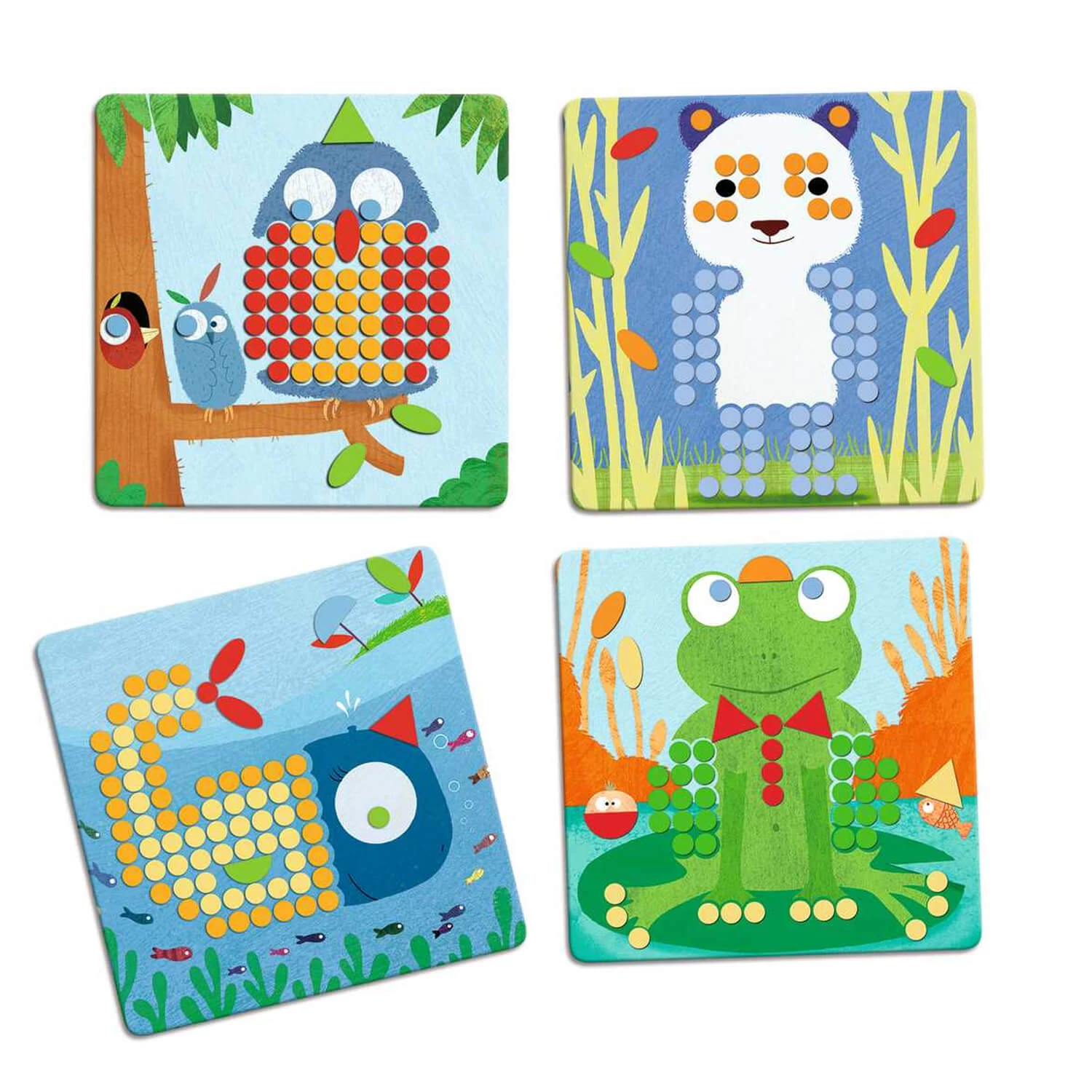 Djeco Jeu éducatif En Bois : Mosaïco Rigolo 2 Djeco Jeu éducatif En Bois : Mosaïco Rigolo – Image 2