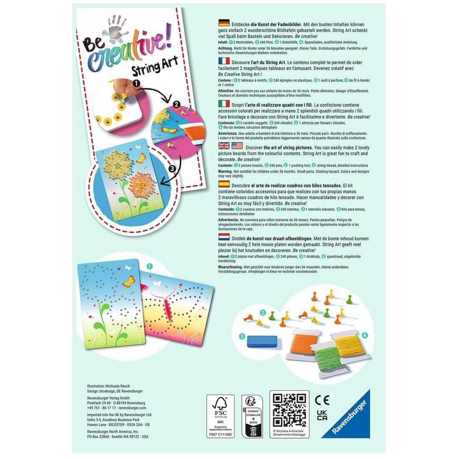 Ravensburger Tableaux En Fil Tendu String Art : Papillons 2 Ravensburger Tableaux En Fil Tendu String Art : Papillons – Image 2