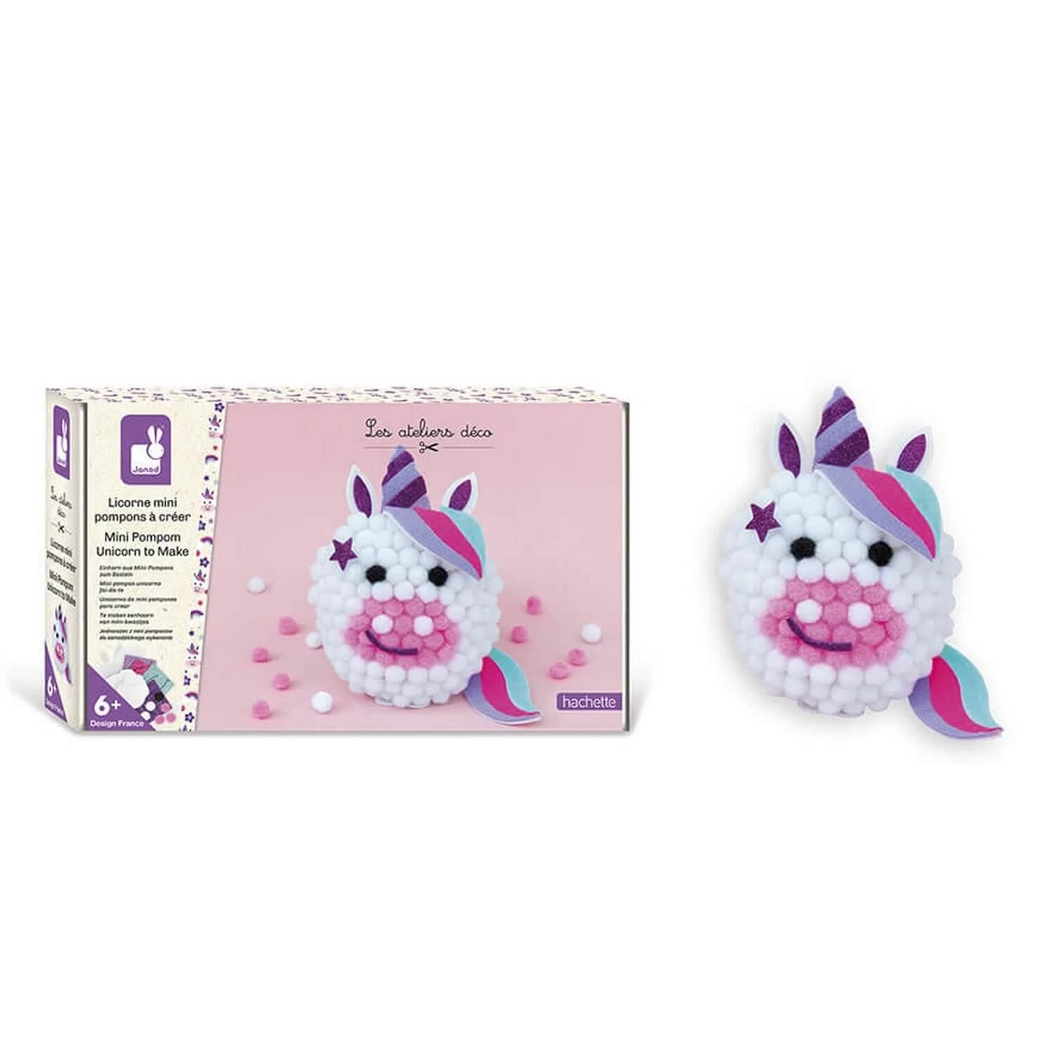 Janod Kit Créatif : 1 Licorne Mini Pompons A Créer 2 Janod Kit Créatif : 1 Licorne Mini Pompons A Créer – Image 2