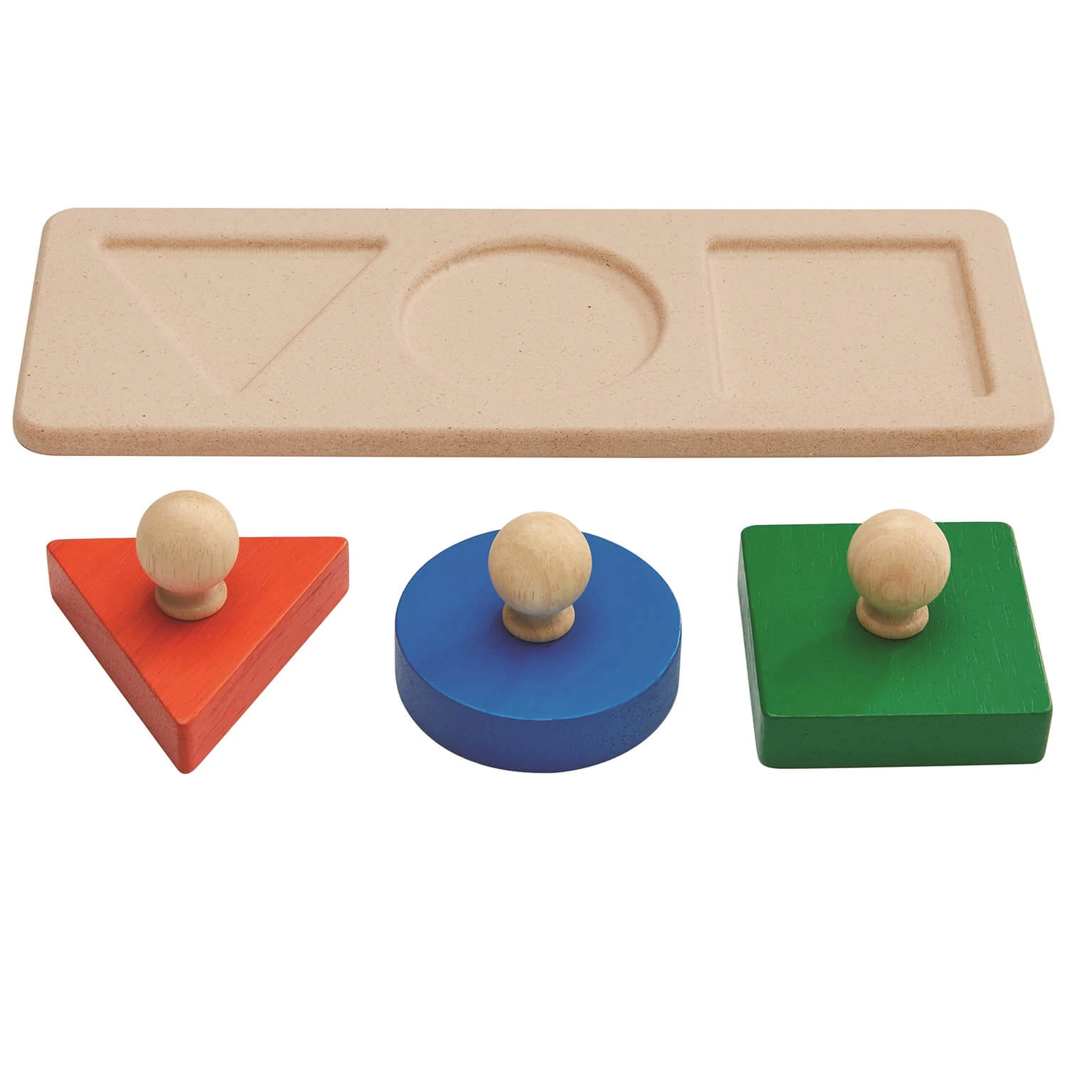 Plan Toys Encastrement 3 Formes - Méthode Montessori 2 Plan Toys Encastrement 3 Formes - Méthode Montessori – Image 2