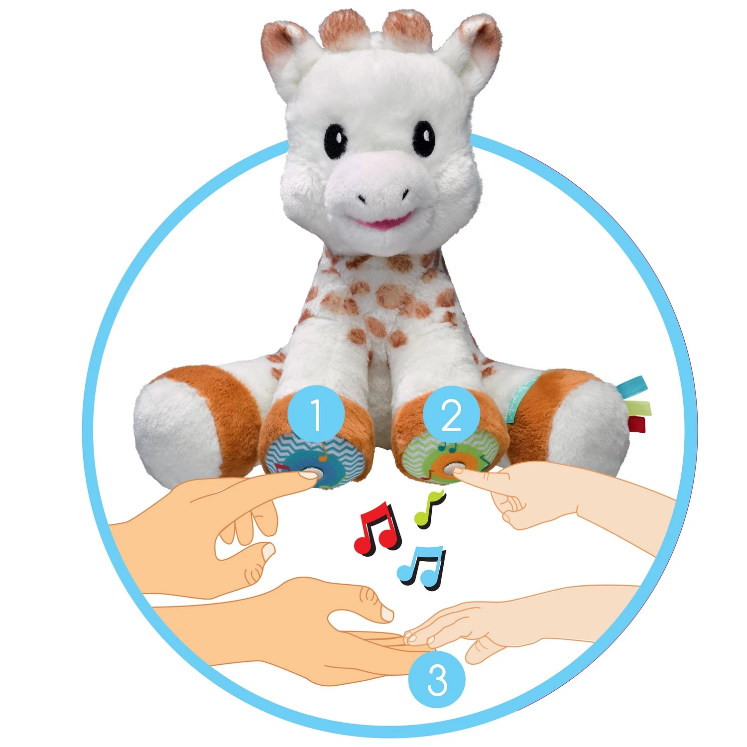 Peluche Touch & Music Sophie La Girafe 2 Peluche Touch & Music Sophie La Girafe – Image 2