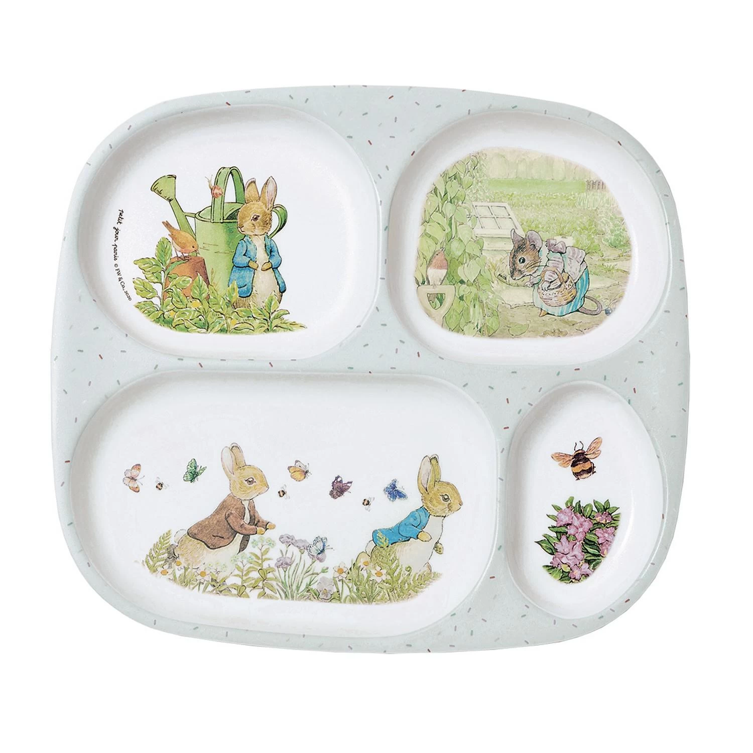 Plateau à 4 Compartiments : Pierre Lapin 2 Plateau à 4 Compartiments : Pierre Lapin – Image 2
