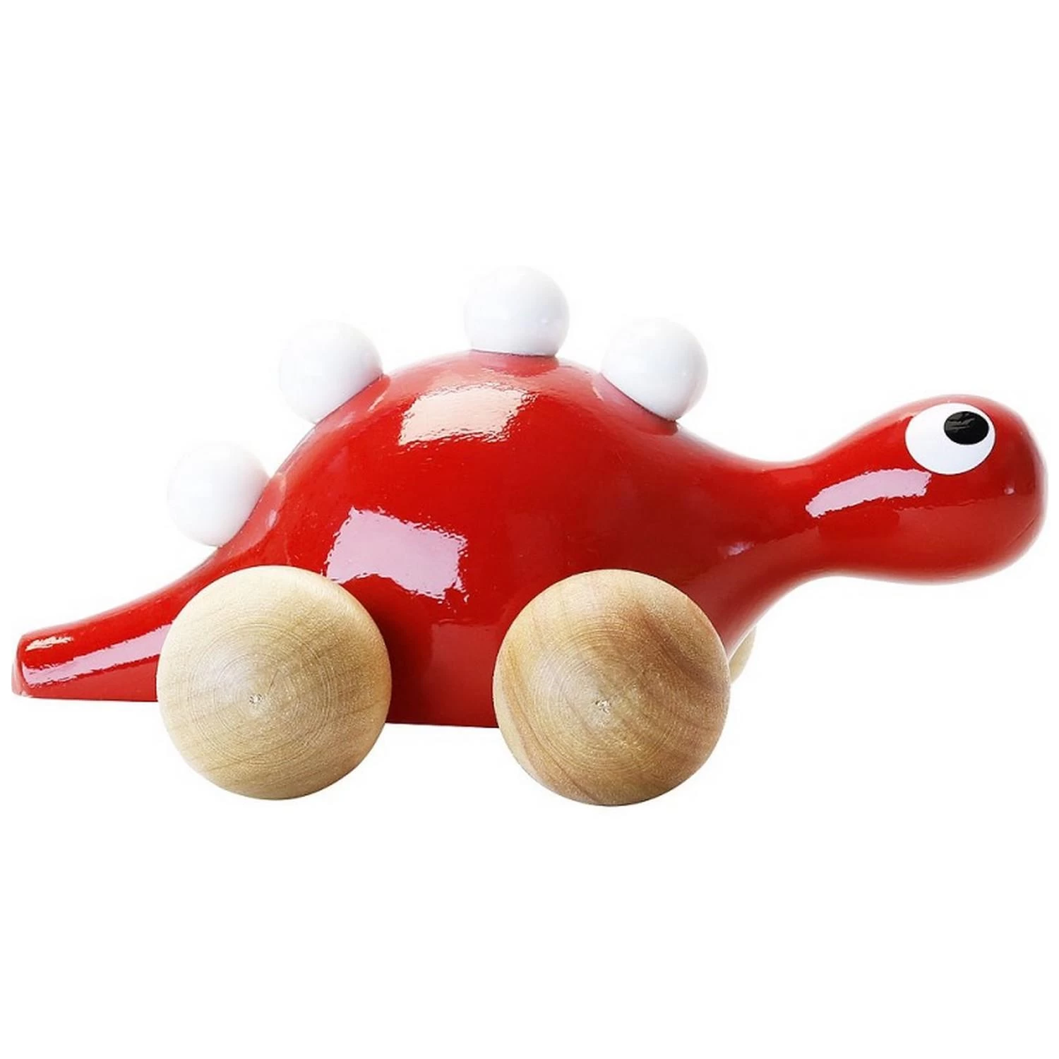 Vilac Jouet à Promener En Bois : Dino Rouge 2 Vilac Jouet à Promener En Bois : Dino Rouge – Image 2