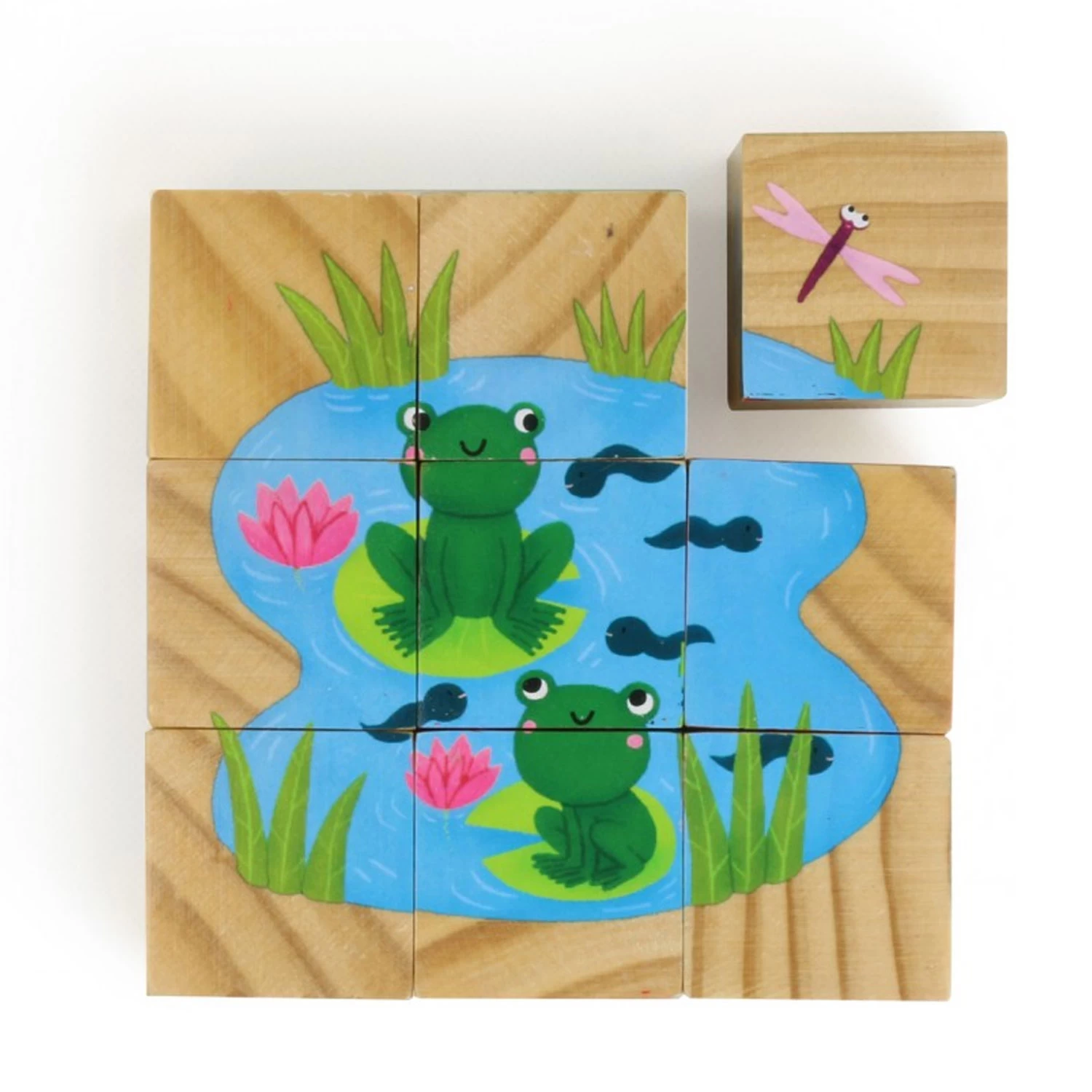 Vilac Puzzle 9 Cubes En Bois Animaux 2 Vilac Puzzle 9 Cubes En Bois Animaux – Image 2