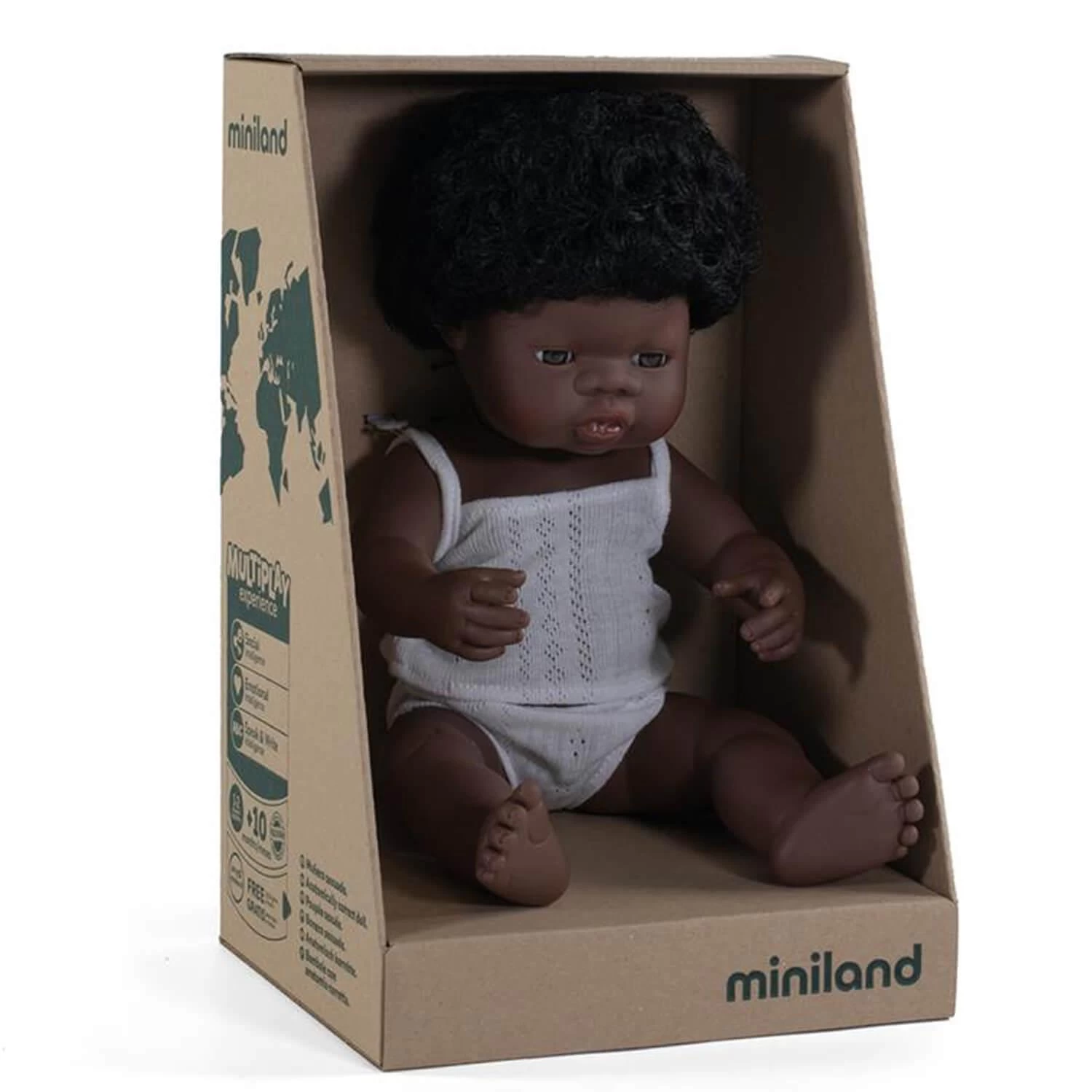 Poupée Fille - Africaine - 38 Cm 2 Poupée Fille - Africaine - 38 Cm – Image 2