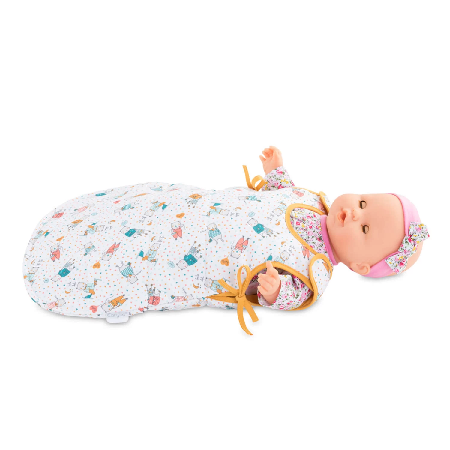 Vêtement Pour Poupon Corolle 36 Et 42 Cm : Turbulette Safran 2 Vêtement Pour Poupon Corolle 36 Et 42 Cm : Turbulette Safran – Image 2