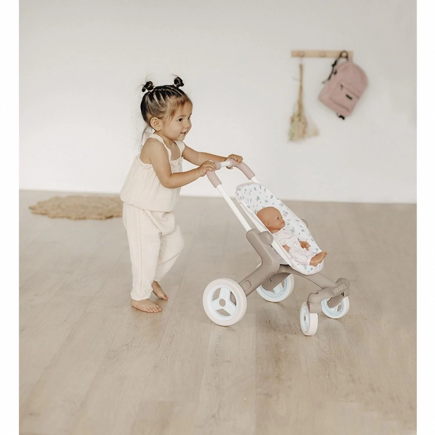 SMOBY Poussette Pour Poupée Jusqu'à 42 Cm : Pop Baby Nurse 2 SMOBY Poussette Pour Poupée Jusqu'à 42 Cm : Pop Baby Nurse – Image 2