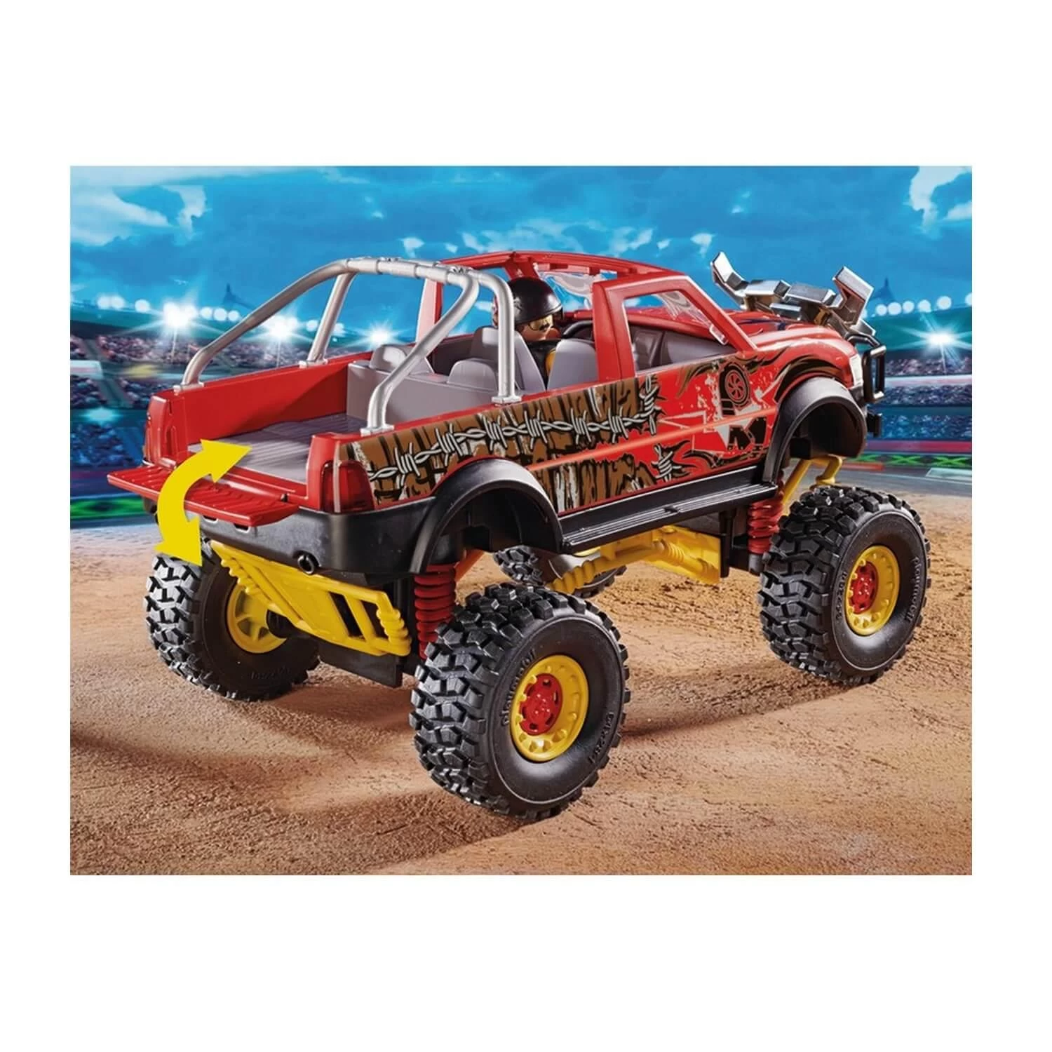 Playmobil 70549 Stuntshow : Stuntshow 4x4 De Cascade Taureau 2 Playmobil 70549 Stuntshow : Stuntshow 4x4 De Cascade Taureau – Image 2