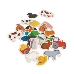 Janod Magnets En Bois : 24 Pièces : Ferme -Merci tys p3 FULL 1022