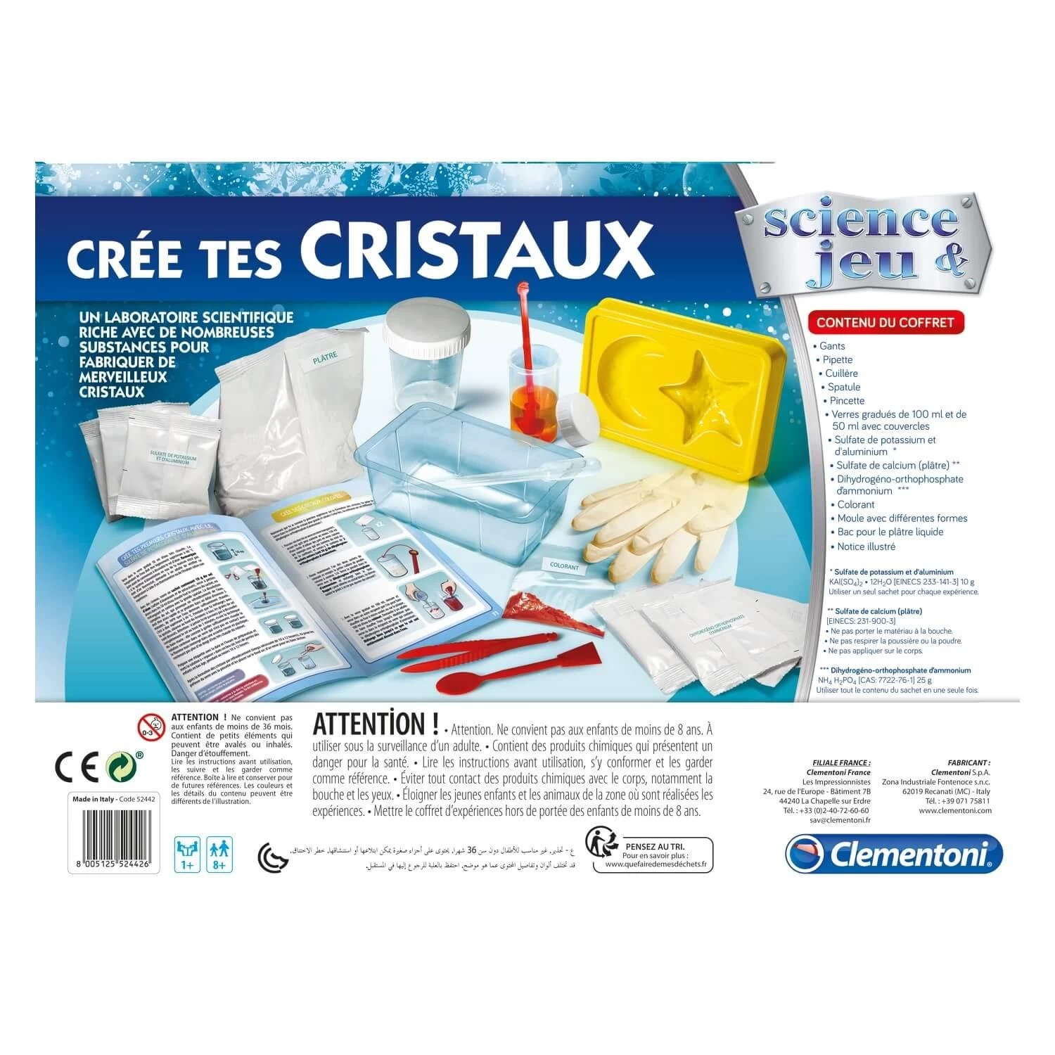 Clementoni Science Et Jeu : Crée Tes Cristaux 3 Clementoni Science Et Jeu : Crée Tes Cristaux – Image 3