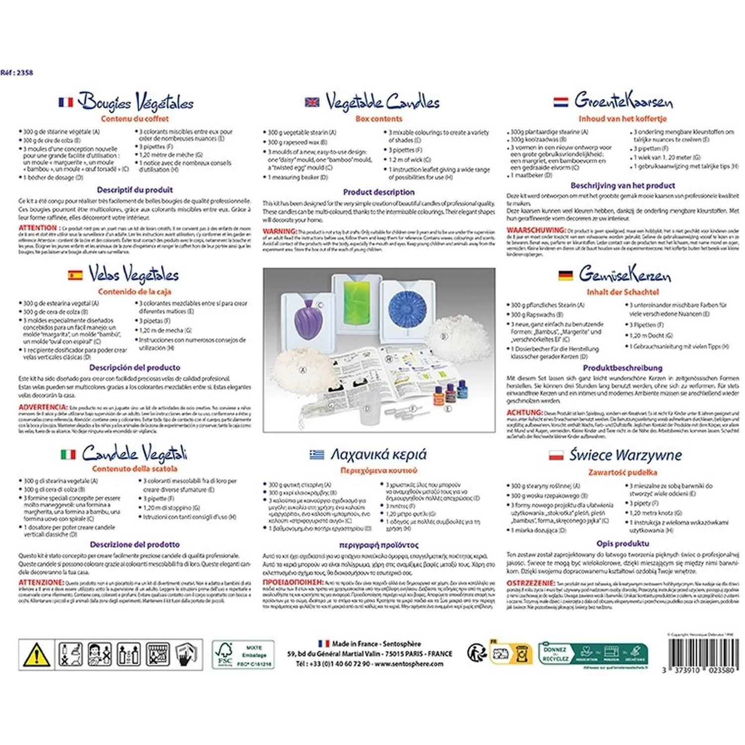 Kit Créatif : Bougies Vegetales 3 Kit Créatif : Bougies Vegetales – Image 3