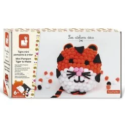Janod Kit Créatif : 1 Tigre Mini Pompons A Créer -Merci tys p3 FULL 1068