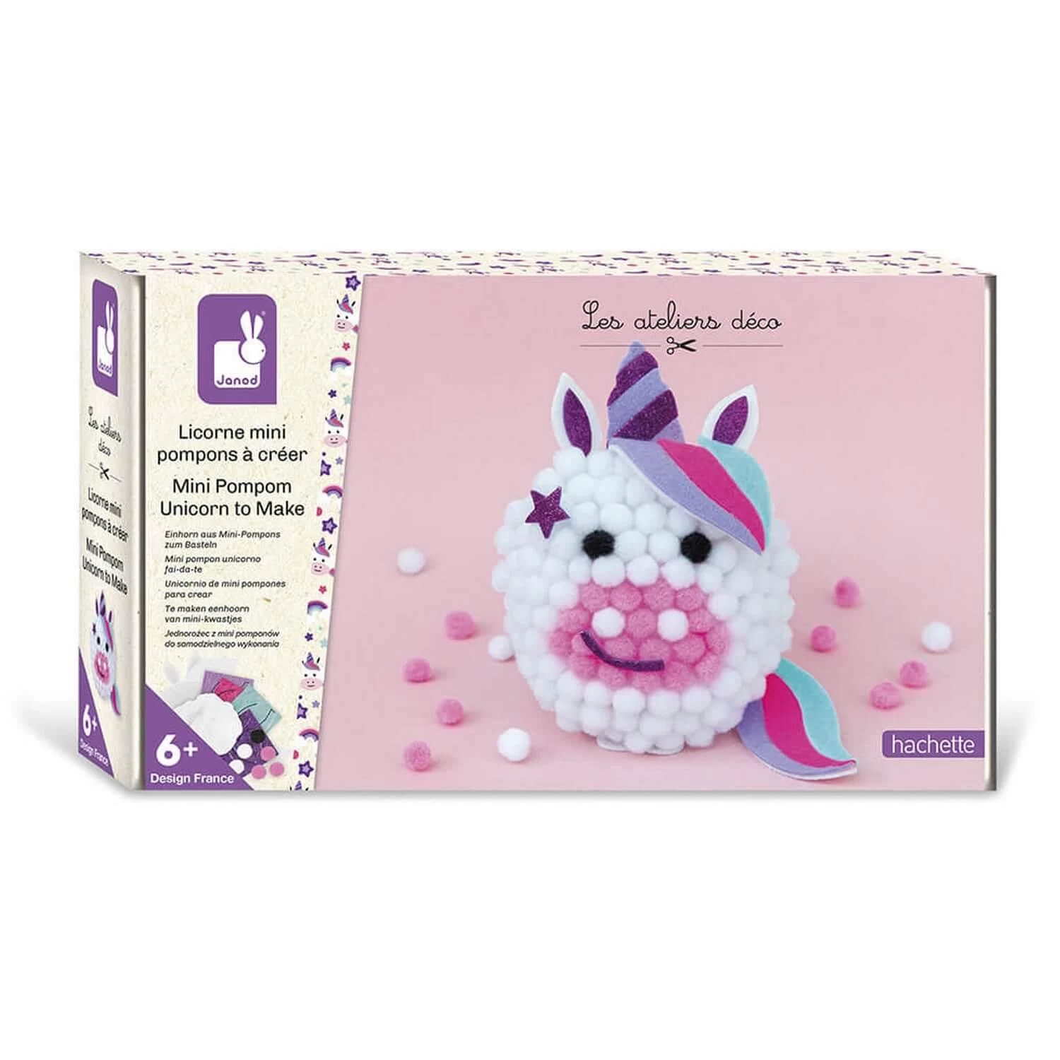 Janod Kit Créatif : 1 Licorne Mini Pompons A Créer 3 Janod Kit Créatif : 1 Licorne Mini Pompons A Créer – Image 3