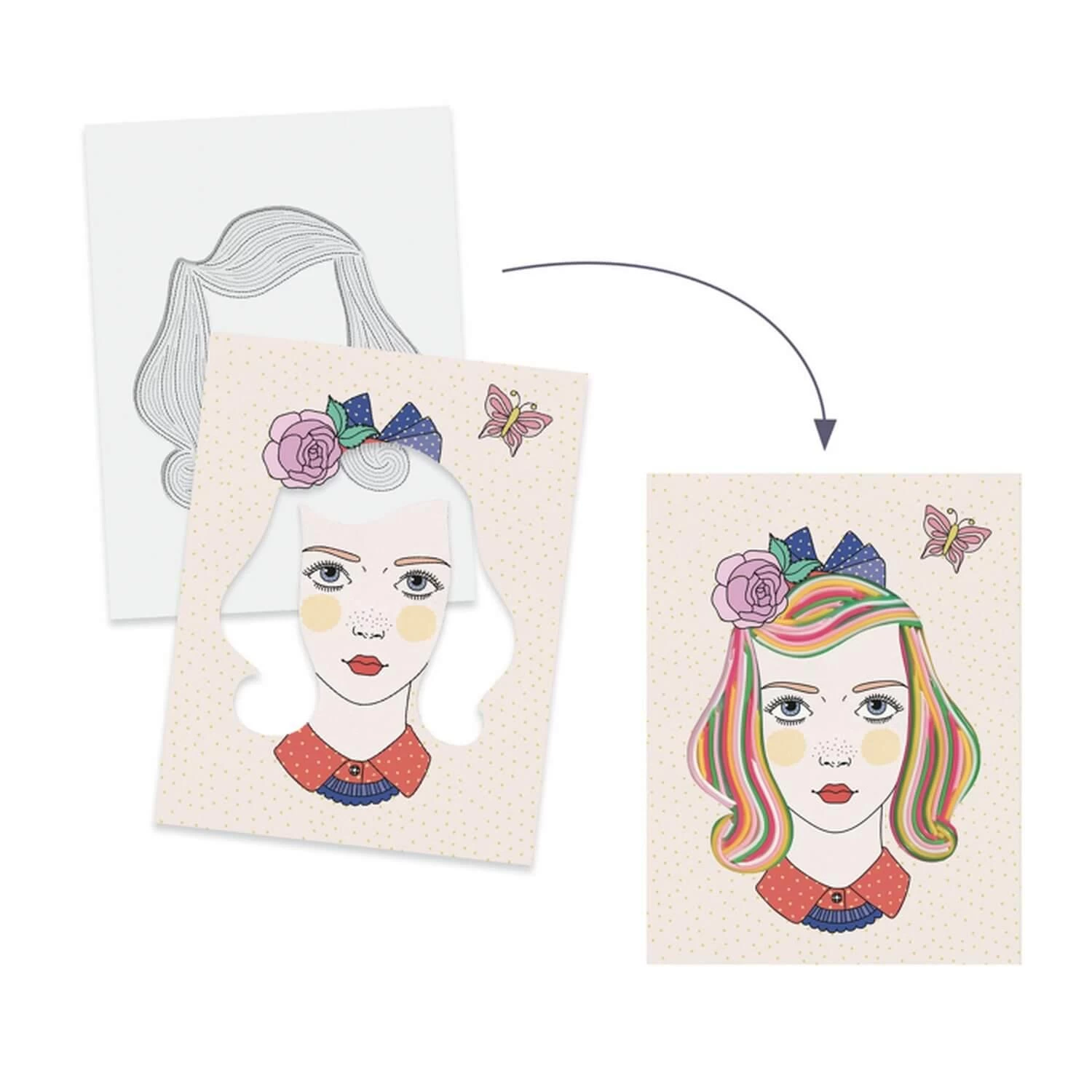 Djeco Tableaux Scoubidous : Pepsy Tifs 3 Djeco Tableaux Scoubidous : Pepsy Tifs – Image 3