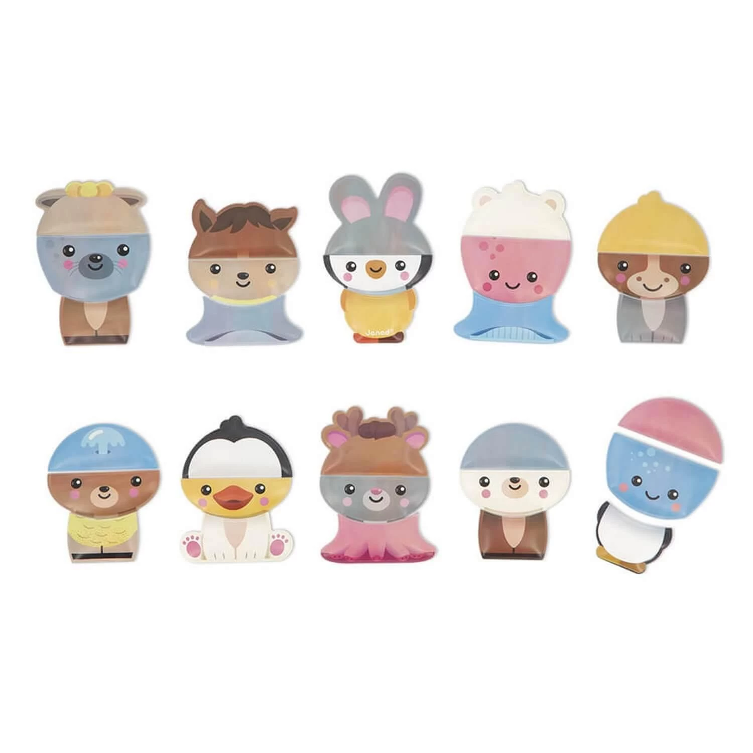 Janod Jouet Pour Le Bain : Mix & Match Animaux Du Bain 3 Janod Jouet Pour Le Bain : Mix & Match Animaux Du Bain â Image 3