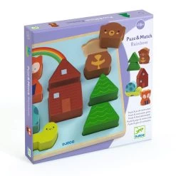 Djeco Puzzle à Encastrer : Puzz & Match Rainbow -Merci tys p3 FULL 14