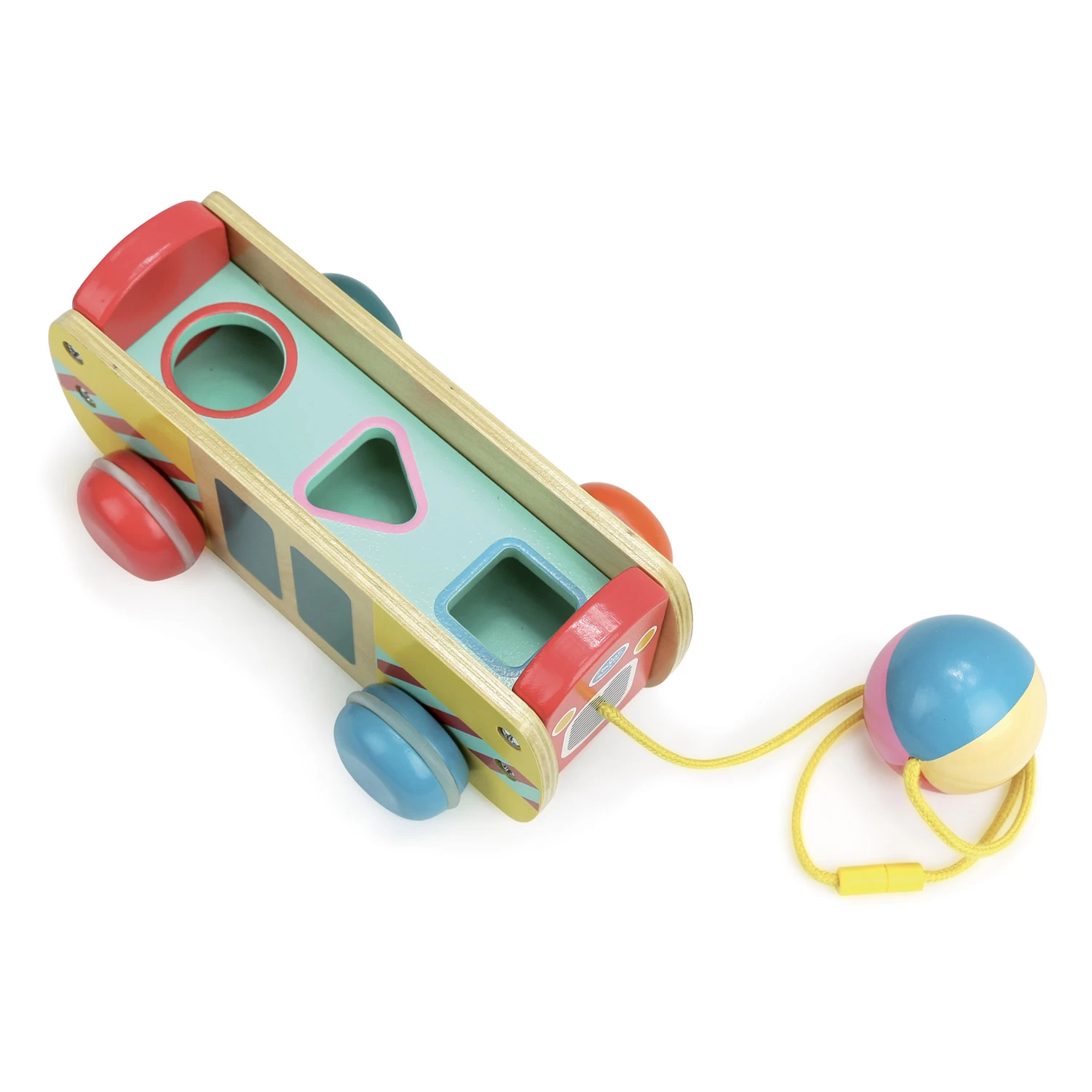 Vilac Jouet à Tirer : Le Bus Des Formes D'Ingela P. Arrhenius 3 Vilac Jouet à Tirer : Le Bus Des Formes D'Ingela P. Arrhenius – Image 3