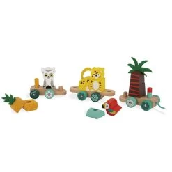 Janod Jouet à Tirer En Bois Tropik :Train Tropical -Merci tys p3 FULL 184