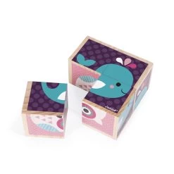 Janod Cubes En Bois : Mes Premiers Cubes : Bébés Animaux -Merci tys p3 FULL 192