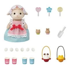 Sylvanian Families Sylvanian Family 5653 : La Maman Mouton Et Son Stand De Popcorn -Merci tys p3 FULL 494
