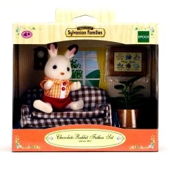Sylvanian Families Sylvanian Family 5013 : Papa Lapin Chocolat Avec Son Salon -Merci tys p3 FULL 524