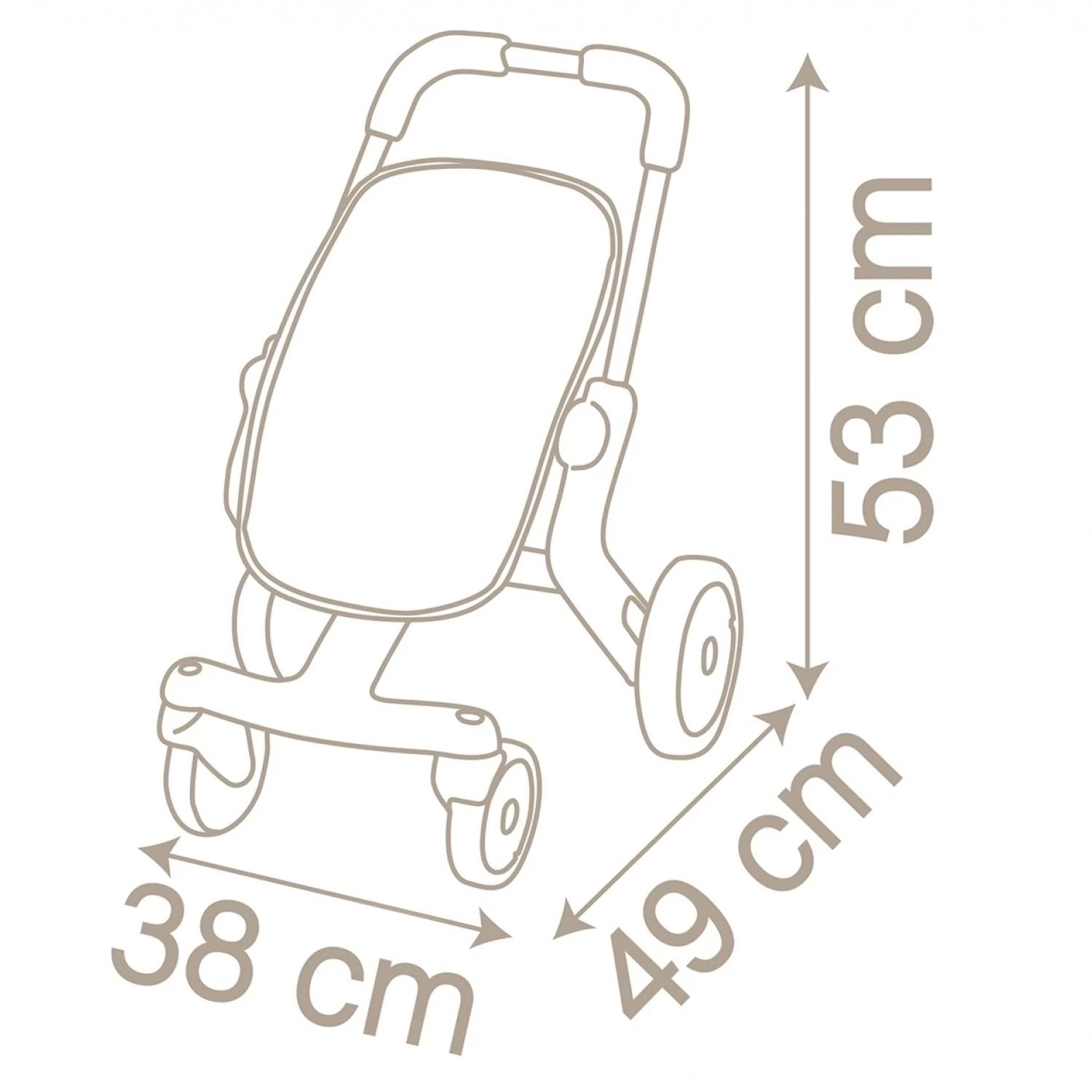 SMOBY Poussette Pour Poupée Jusqu'à 42 Cm : Pop Baby Nurse 3 SMOBY Poussette Pour Poupée Jusqu'à 42 Cm : Pop Baby Nurse – Image 3