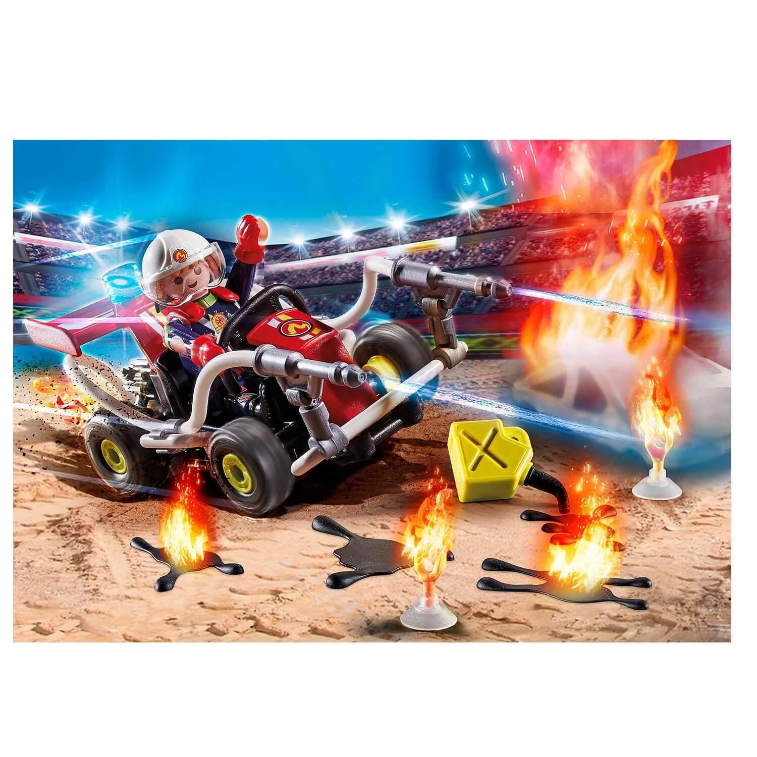 Playmobil 70554 Stuntshow : Stuntshow Véhicule Et Pompier 3 Playmobil 70554 Stuntshow : Stuntshow Véhicule Et Pompier – Image 3