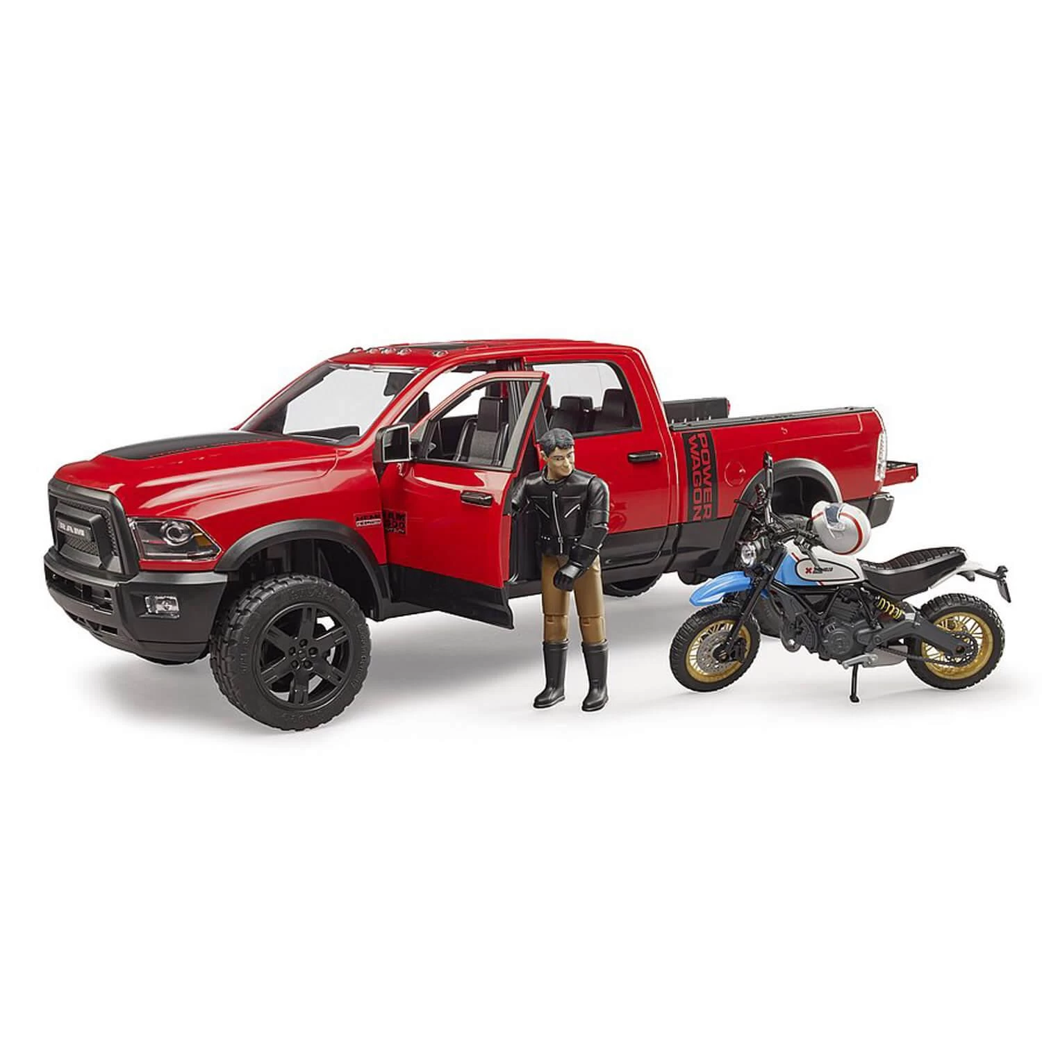 Bruder Véhicule Pick-up RAM 2500 Power Wagon Avec Ducati Desert Sled Et Co 3 Bruder Véhicule Pick-up RAM 2500 Power Wagon Avec Ducati Desert Sled Et Co – Image 3