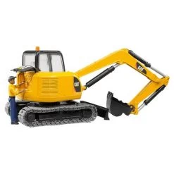 Bruder Mini Excavatrice Caterpillar Avec Travailleur -Merci tys p3 FULL 721
