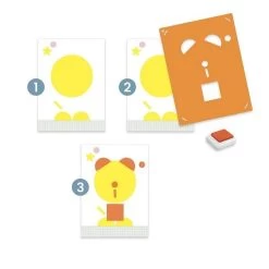 Djeco Coffret De Pochoirs, éponges Et Tampons Encreurs : Tape Et Tape -Merci tys p3 FULL 813