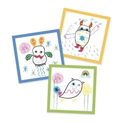 Djeco Coffret Coloriage Et Stickers : Les Petits Monstres -Merci tys p3 FULL 866