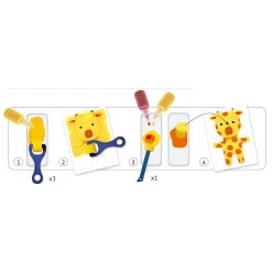 Djeco Peinture à L'éponge : Les Aventures Des Doudous -Merci tys p3 FULL 905