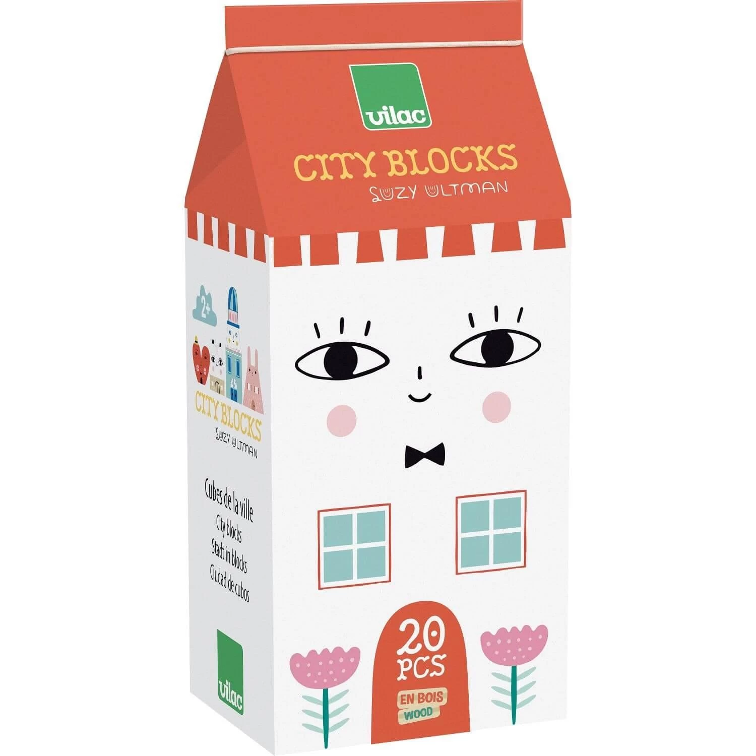 Vilac Cubes En Bois : Tiny City Suzy Ultman 4 Vilac Cubes En Bois : Tiny City Suzy Ultman – Image 4