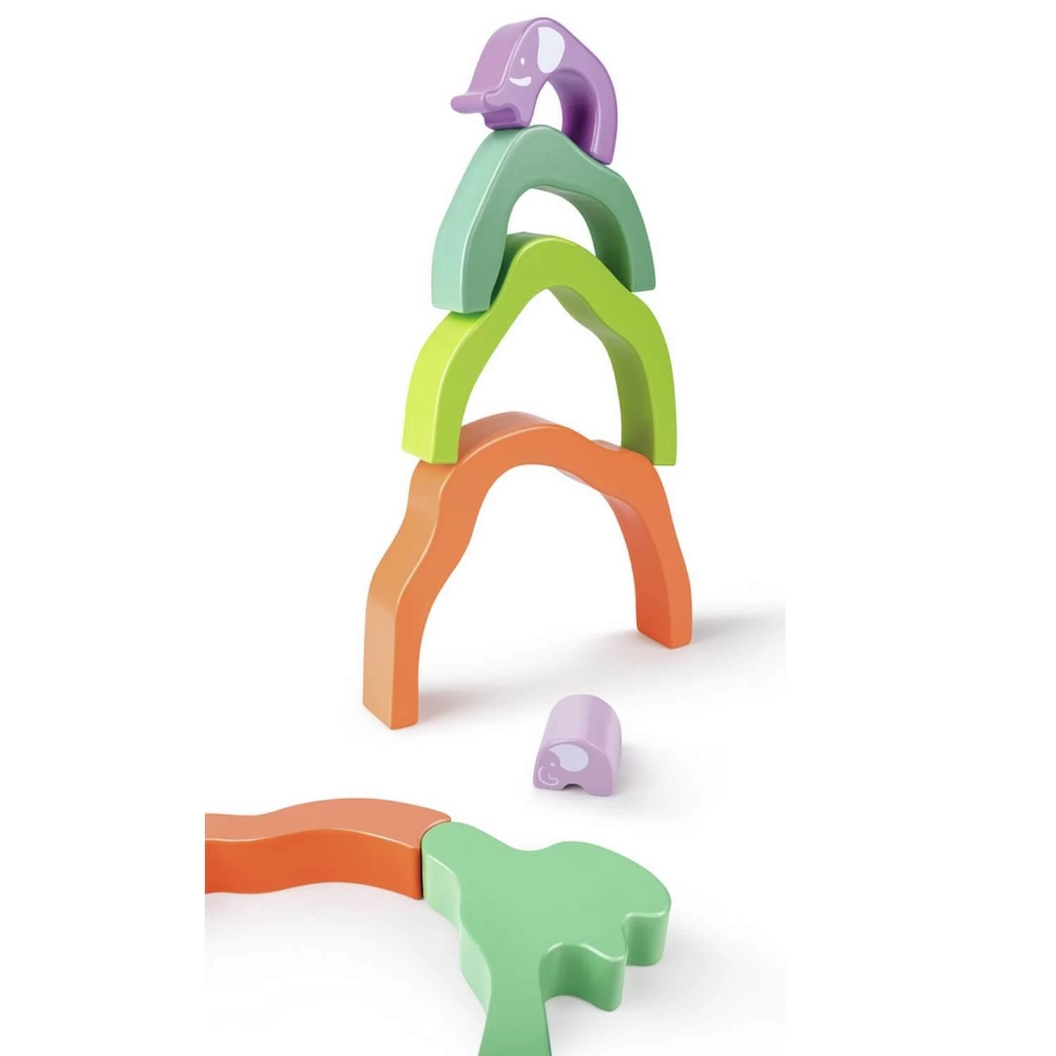 Hape Blocs à Empiler Safari Elephant 4 Hape Blocs à Empiler Safari Elephant – Image 4