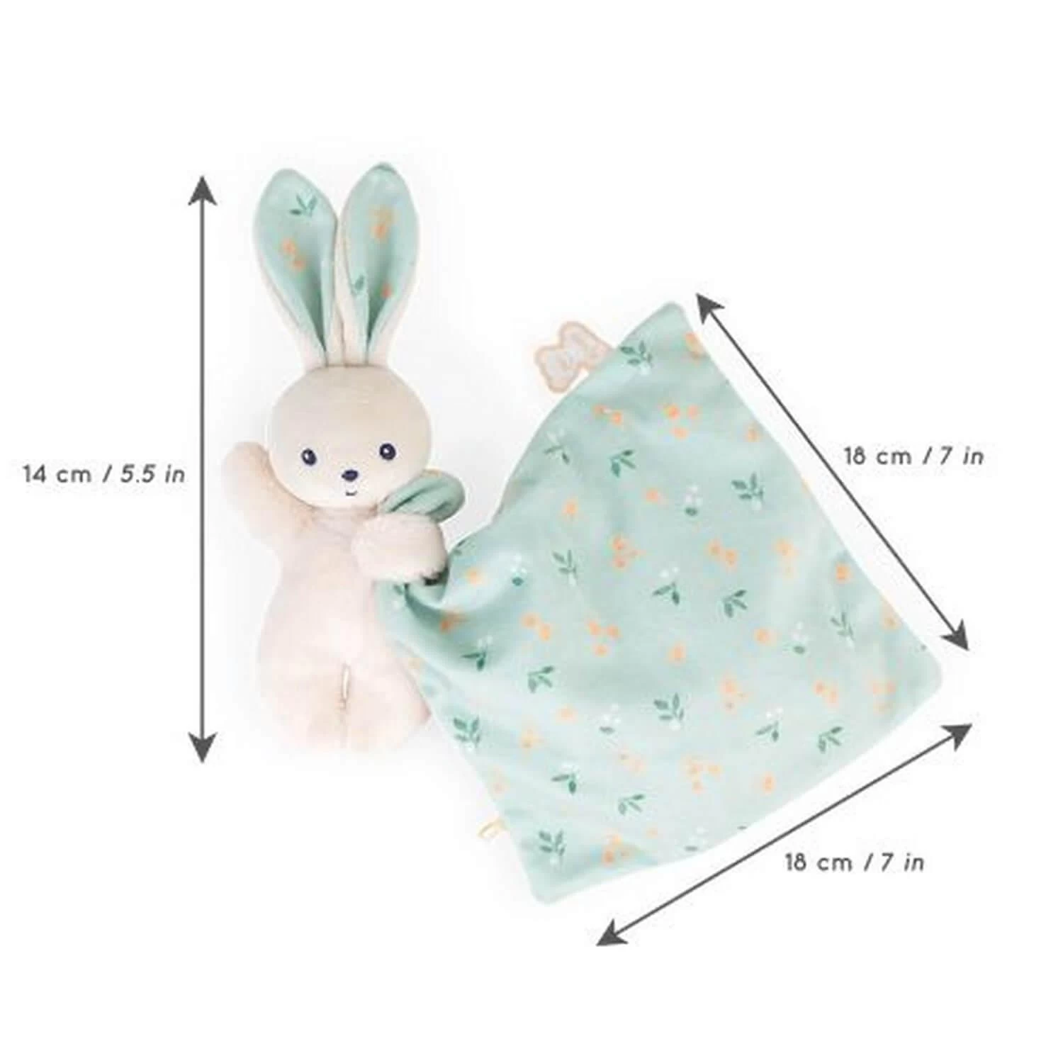 Kaloo Carré Douceur : Doudou Lapin Bouquet D'agrumes 4 Kaloo Carré Douceur : Doudou Lapin Bouquet D'agrumes – Image 4