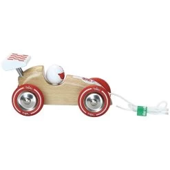 Vilac Jouet à Tirer En Bois : Voiture A Course à Trainer Bois Naturel -Merci tys p4 FULL 241