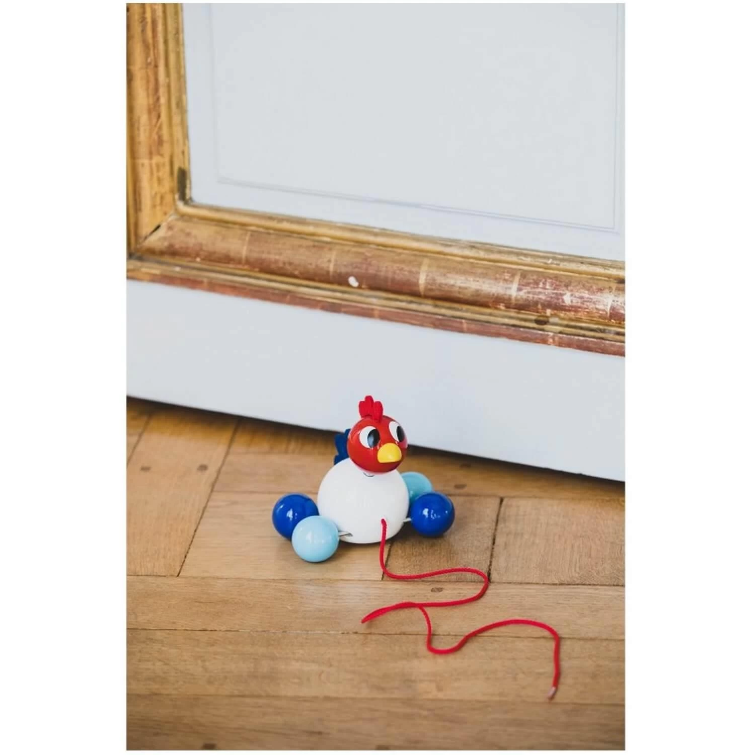 Vilac Jouet à Tirer En Bois : Cocorico Le Coq à Promener 4 Vilac Jouet à Tirer En Bois : Cocorico Le Coq à Promener – Image 4