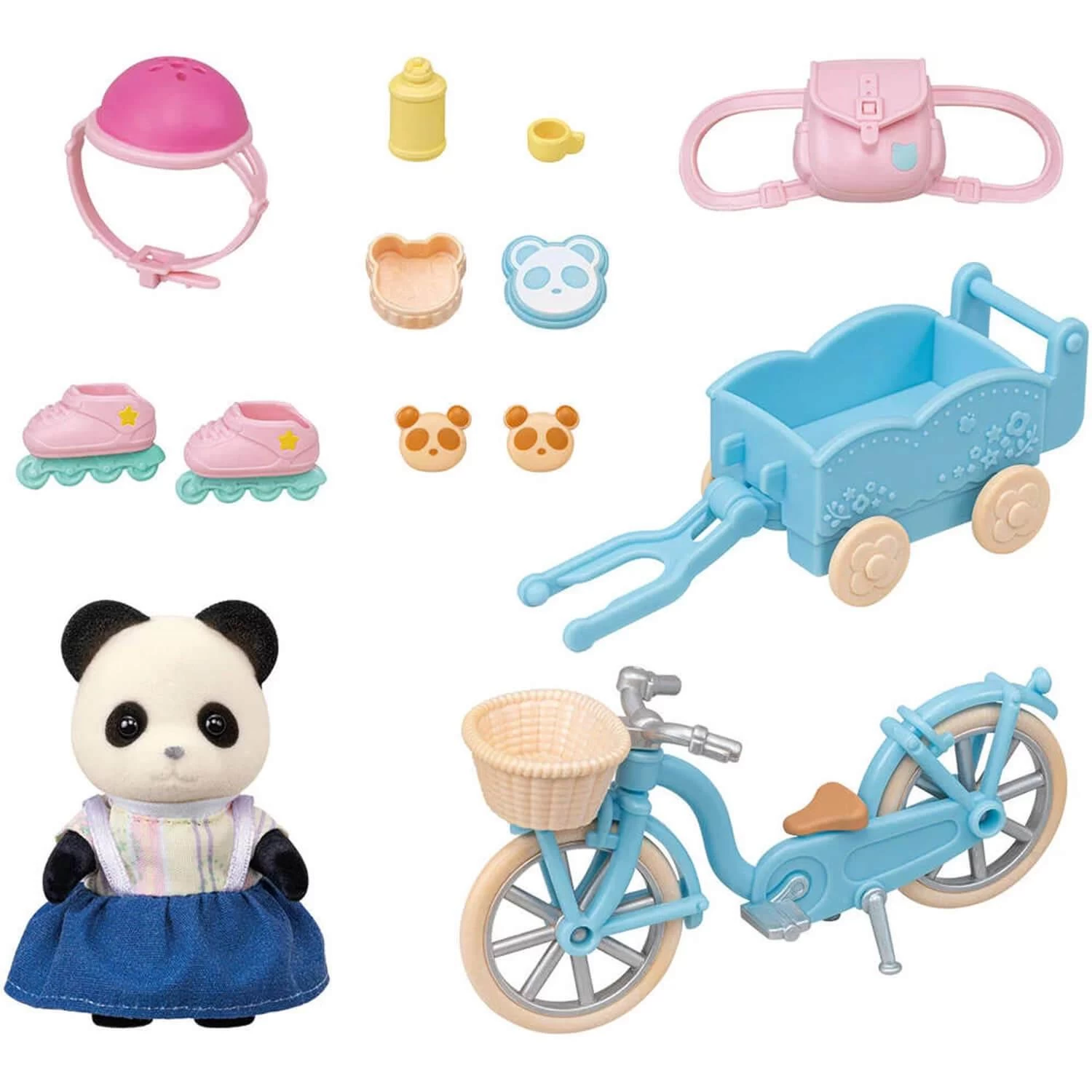 Sylvanian Families Sylvanian Family 5652 : La Fille Panda, Son Vélo Et Sa Remorque 4 Sylvanian Families Sylvanian Family 5652 : La Fille Panda, Son Vélo Et Sa Remorque – Image 4