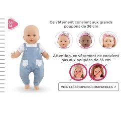 Vêtement Pour Mon Grand Poupon 36 Cm Corolle : Pilote Argenté -Merci tys p4 FULL 276