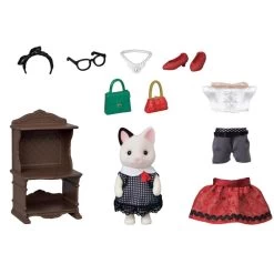 Sylvanian Families 5462 : La Valisette De Mode Et Grande Soeur Chat Bicolore -Merci tys p4 FULL 328