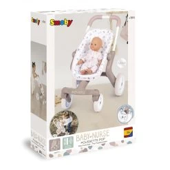 SMOBY Poussette Pour Poupée Jusqu'à 42 Cm : Pop Baby Nurse 7 SMOBY Poussette Pour Poupée Jusqu'à 42 Cm : Pop Baby Nurse -Merci tys p4 FULL 360
