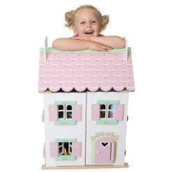 Le Toy Van Maison De Poupée En Bois : Maison Joli Coeur Rose -Merci tys p4 FULL 393