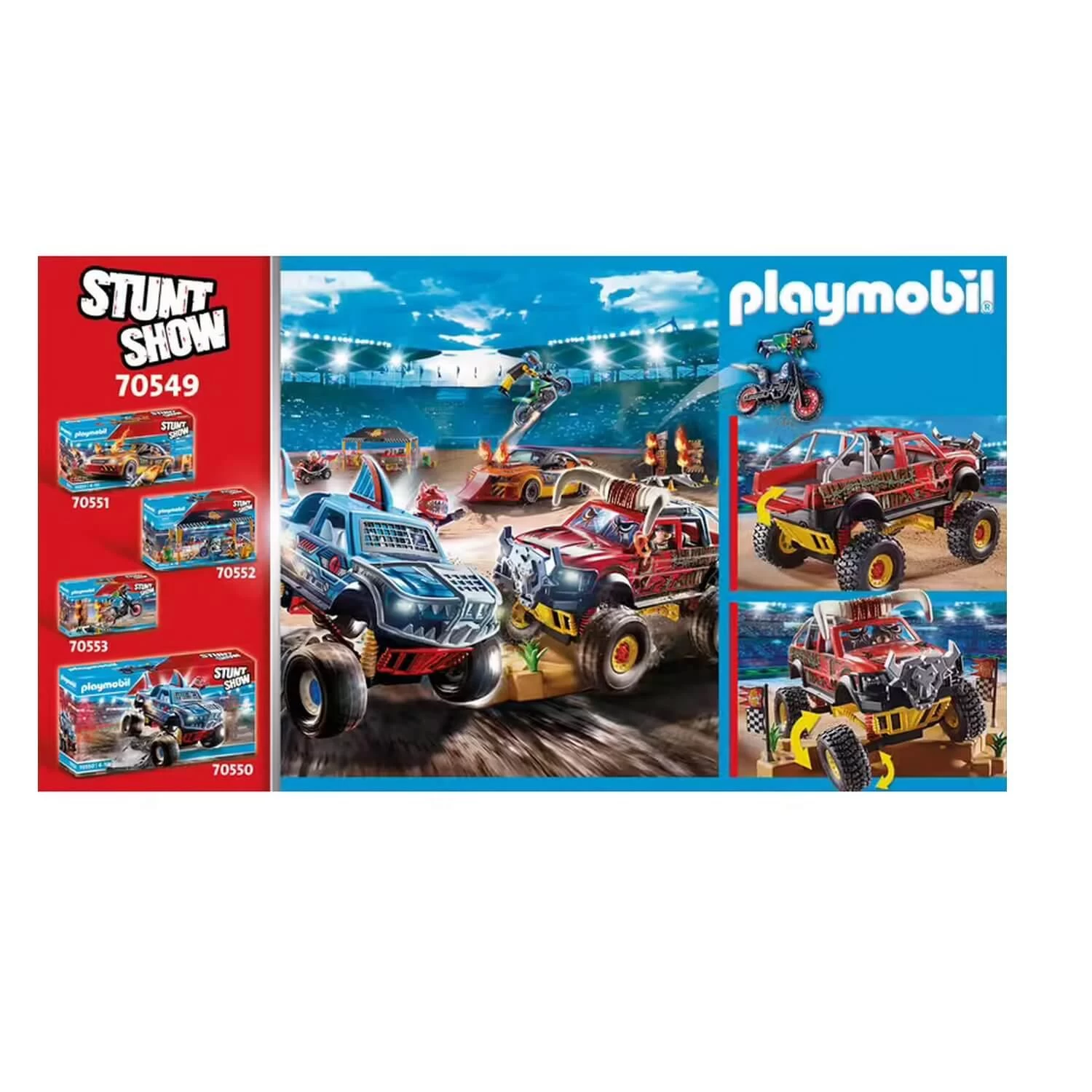 Playmobil 70549 Stuntshow : Stuntshow 4x4 De Cascade Taureau 4 Playmobil 70549 Stuntshow : Stuntshow 4x4 De Cascade Taureau – Image 4
