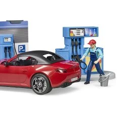 Bruder Station Service Bworld Avec Véhicule Et Station De Lavage -Merci tys p4 FULL 448