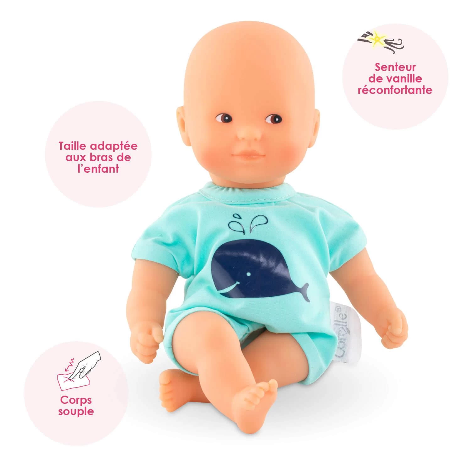 Poupon Mon Premier Poupon Corolle : Mini Bain Bleu 4 Poupon Mon Premier Poupon Corolle : Mini Bain Bleu – Image 4