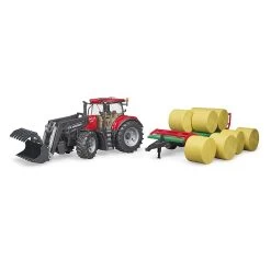 Bruder Tracteur Case IH Optum 300CVX Avec Remorque De Transport Ball -Merci tys p4 FULL 509