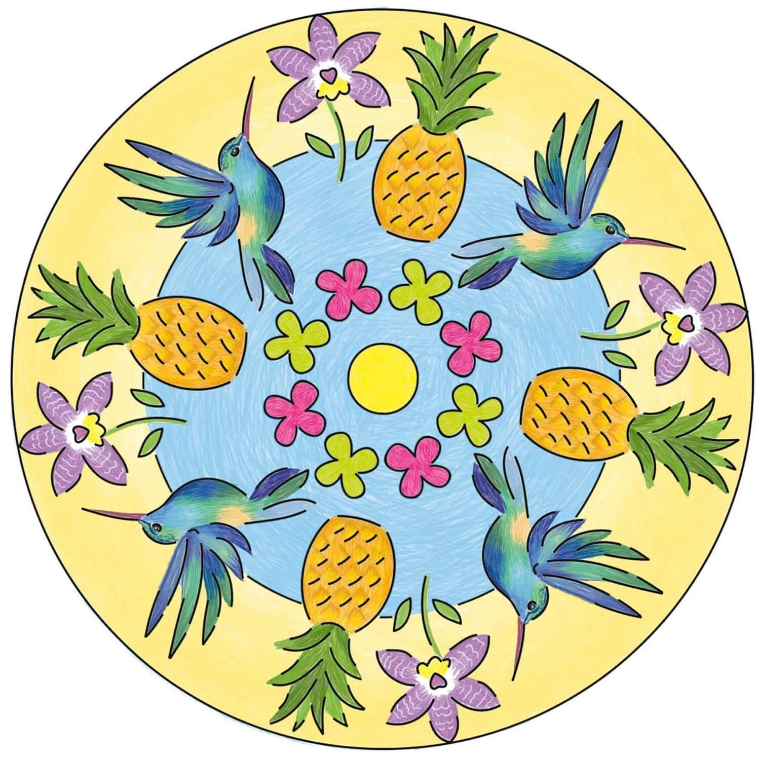 Ravensburger Mandala Designer : Flamant Rose 4 Ravensburger Mandala Designer : Flamant Rose – Image 4