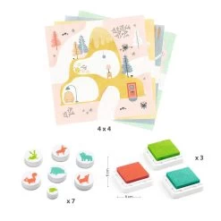 Djeco Coffret Tampons : En Visite -Merci tys p4 FULL 588